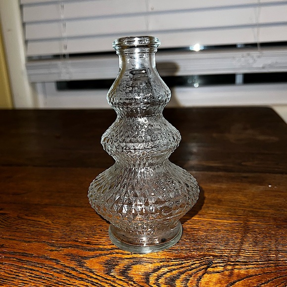 Other - Vintage Pressed Glass Textured Small Vase Decor